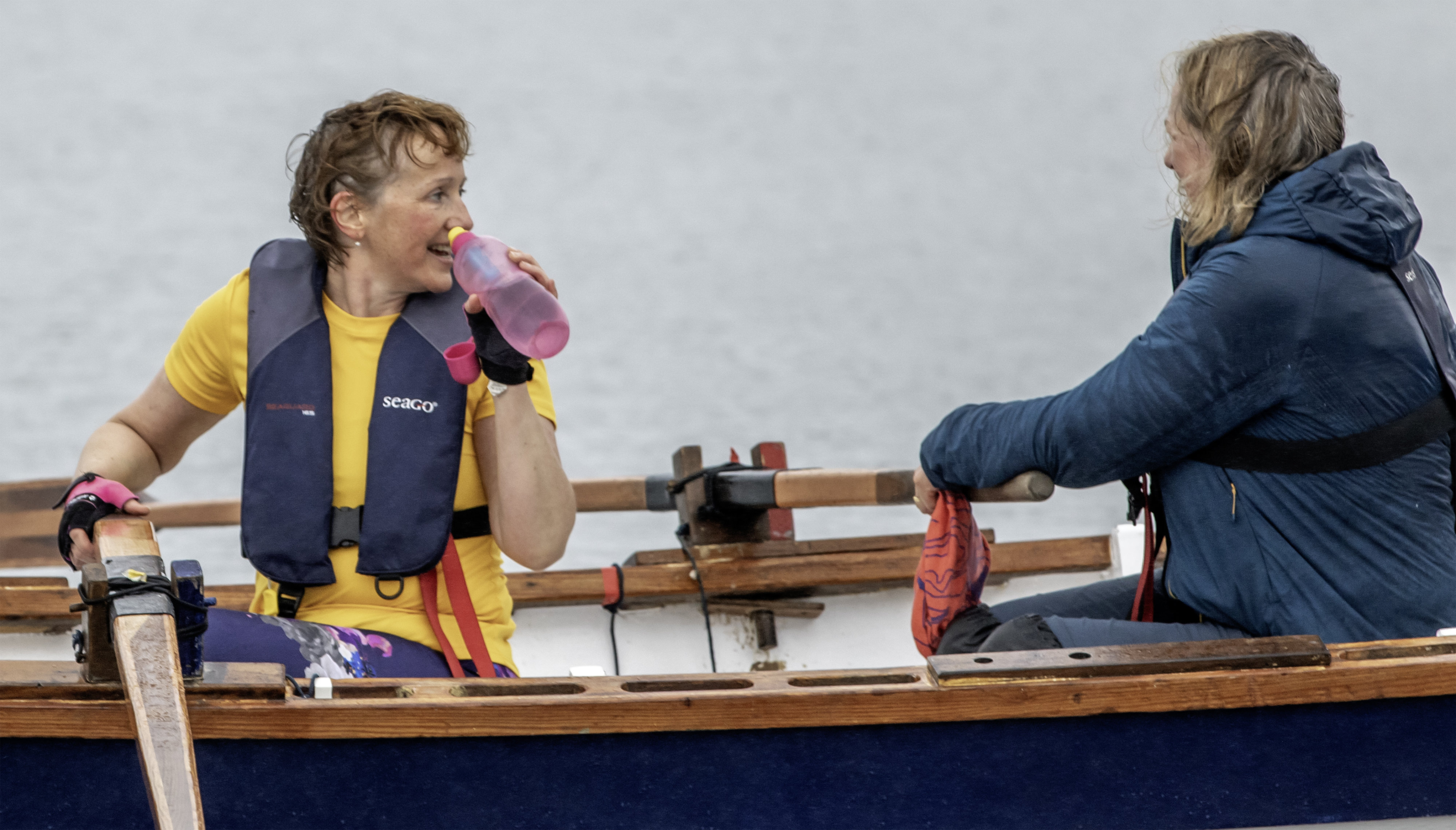 two rowers at the end of The Long Ryan