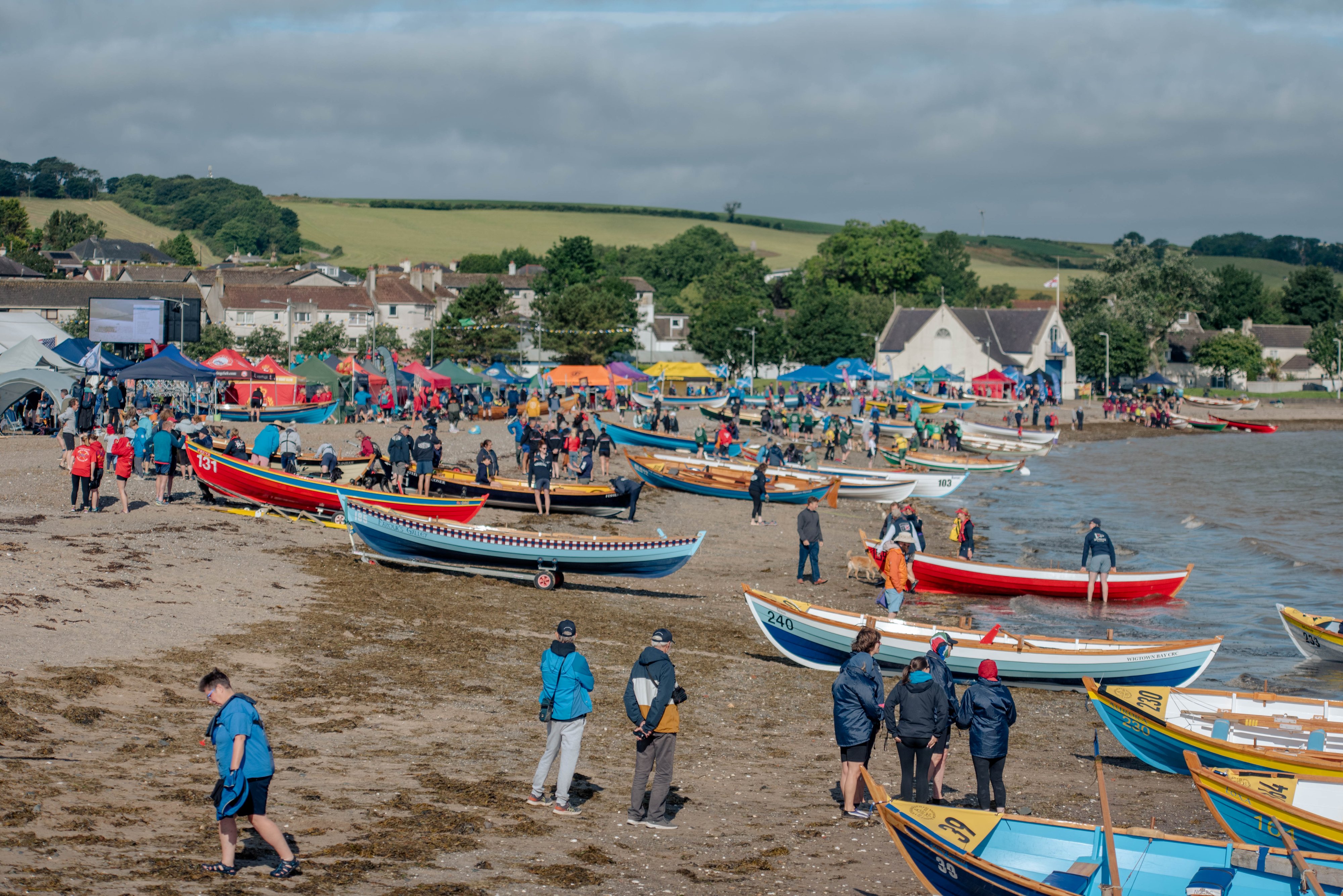 Skiffs on Stranraer beach