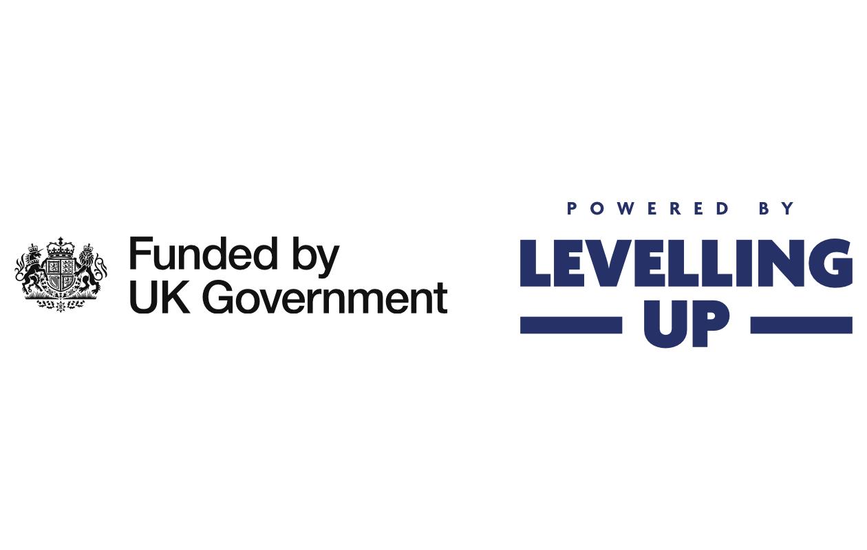 Funded by UK Government Powered by Levelling Up logo