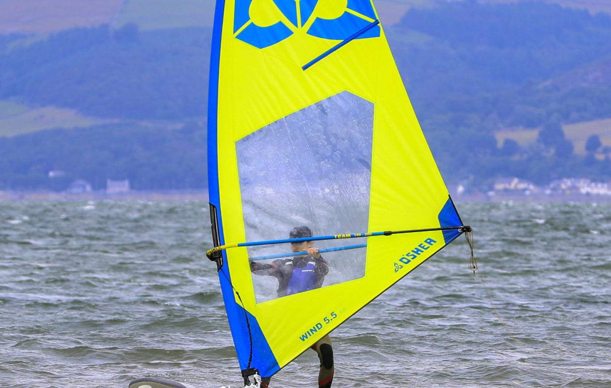 windsurfing on loch ryan