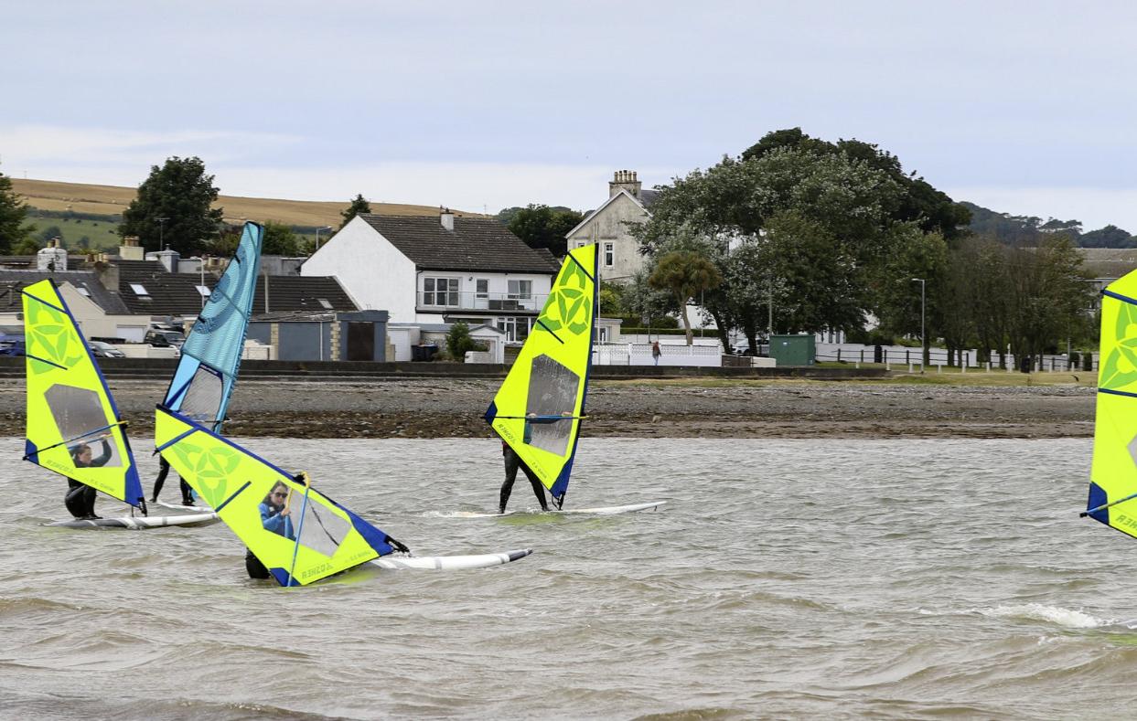windsurfing on loch ryan