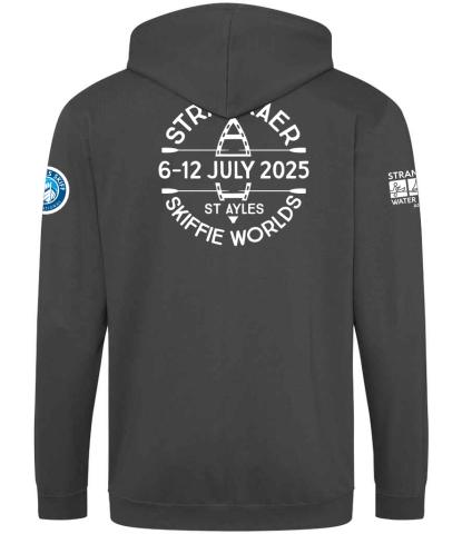 Skiffie Worlds Men's Zip Hoodie - Dark Grey