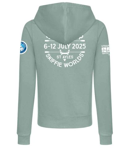 Skiffie Worlds Women's Zip Hoodie - Dusky Green