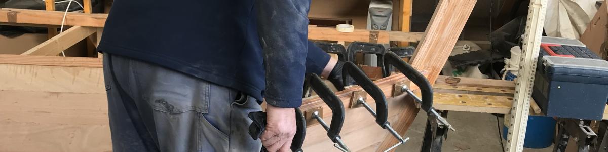 building the skiff Lady Bay