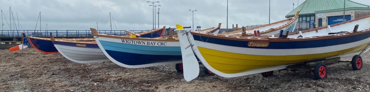 St Ayles skiffs at Loch Ryan