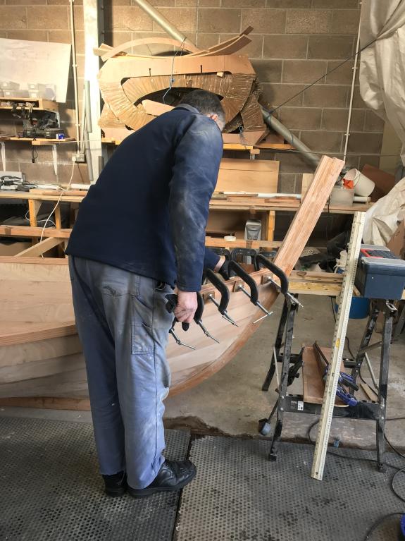 building the skiff Lady Bay