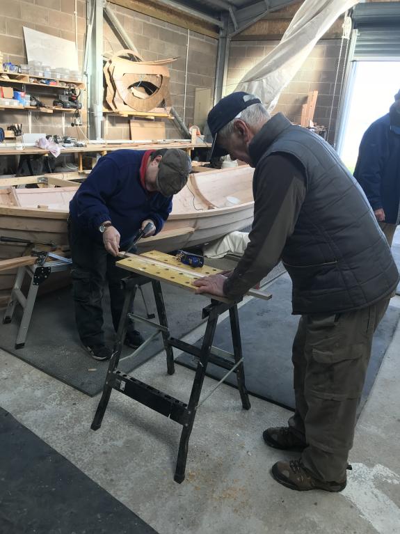 building the skiff Lady Bay