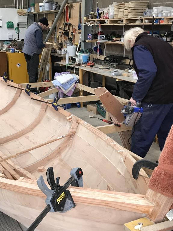 Building the skiff Lady Bay